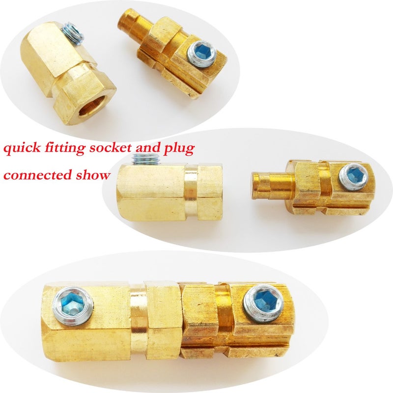 BWP B.W.P 400Amp-500Amp 70-95 Welding Cable Connector Male Plug and Female Socket Quick Fitting Euro Style - Image 3